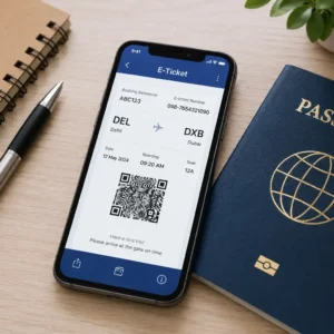 Dummy Ticket with E-ticket Number for Proof of Return